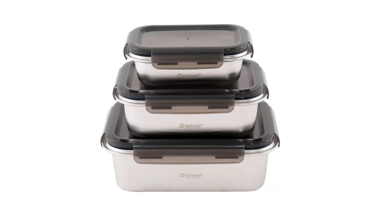 Best Outwell Camper Food Box Set Silver