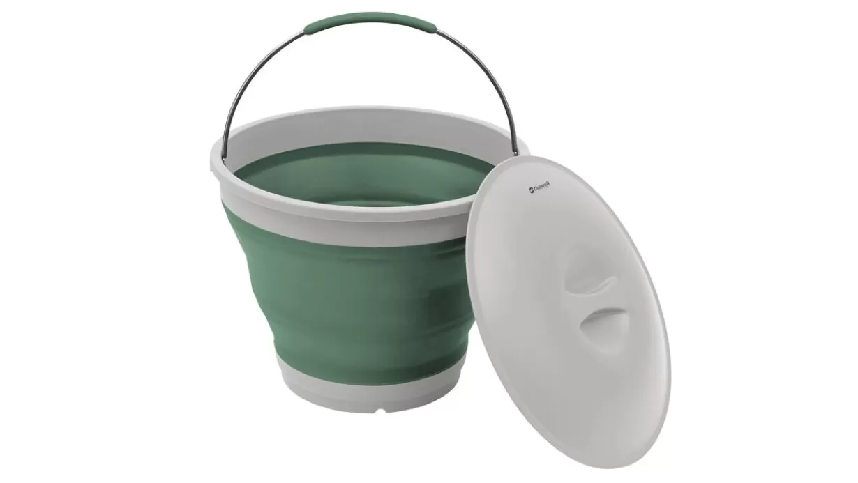 Best Outwell Collaps Bucket Round w/lid Shadow Green ShadowGreen