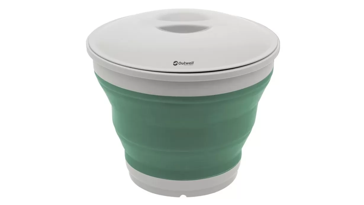 Best Outwell Collaps Bucket Round w/lid Shadow Green ShadowGreen