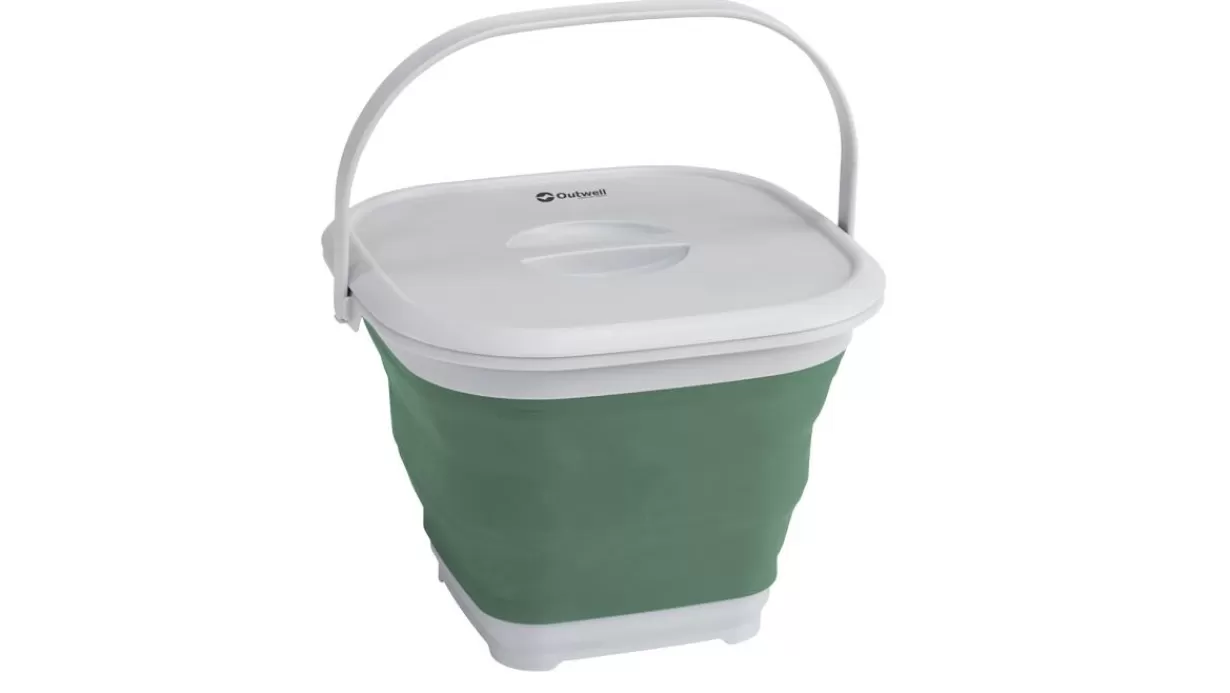 Cheap Outwell Collaps Bucket Square w/lid Shadow Green ShadowGreen