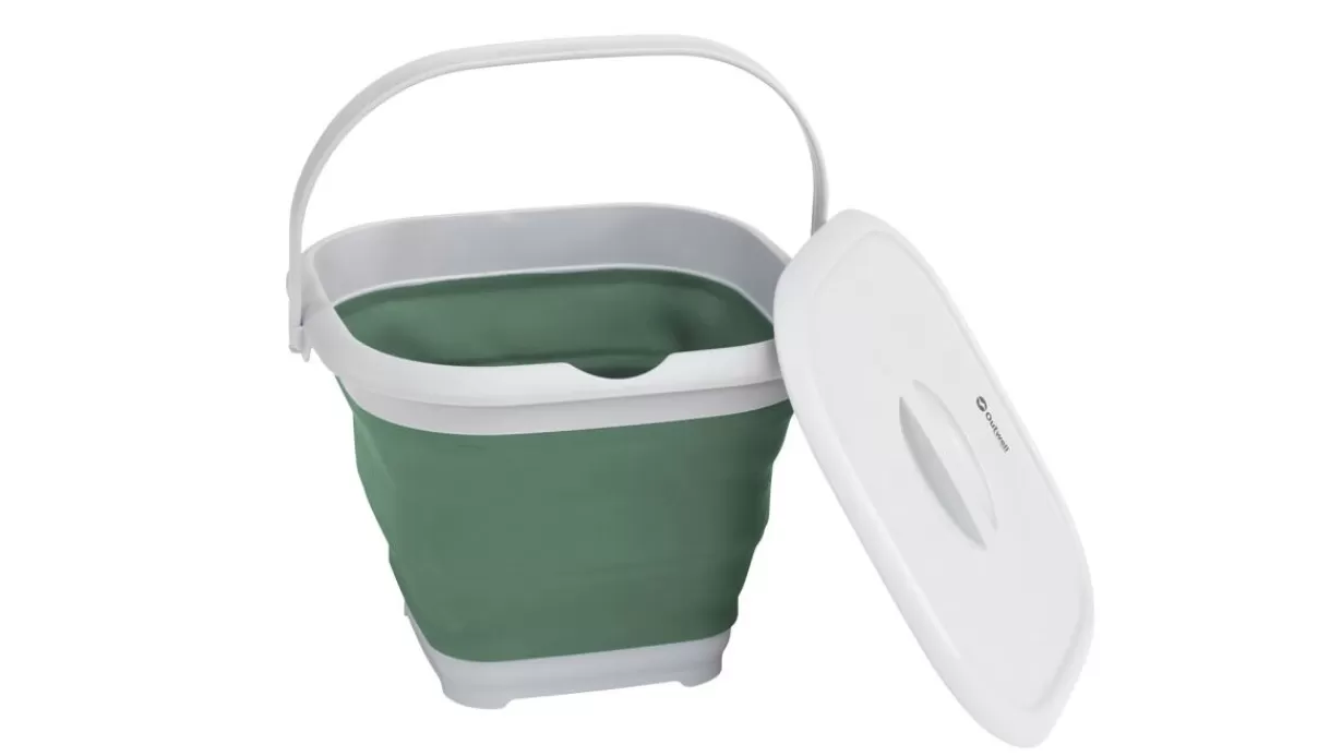 Cheap Outwell Collaps Bucket Square w/lid Shadow Green ShadowGreen