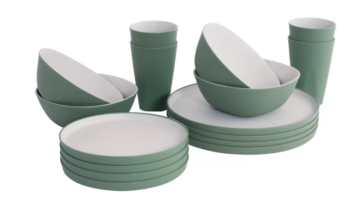 Best Sale Outwell Gala 4 Person Dinner Set Shadow Green Green&Grey