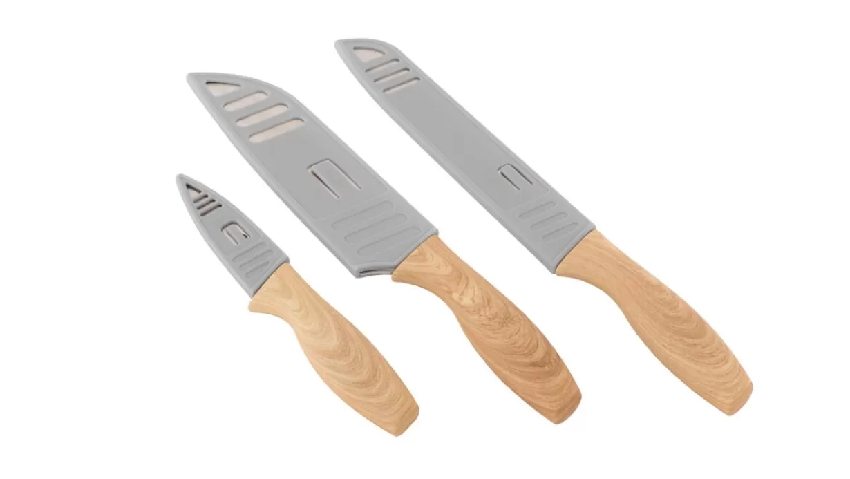 New Outwell Matson Knife Set Brown