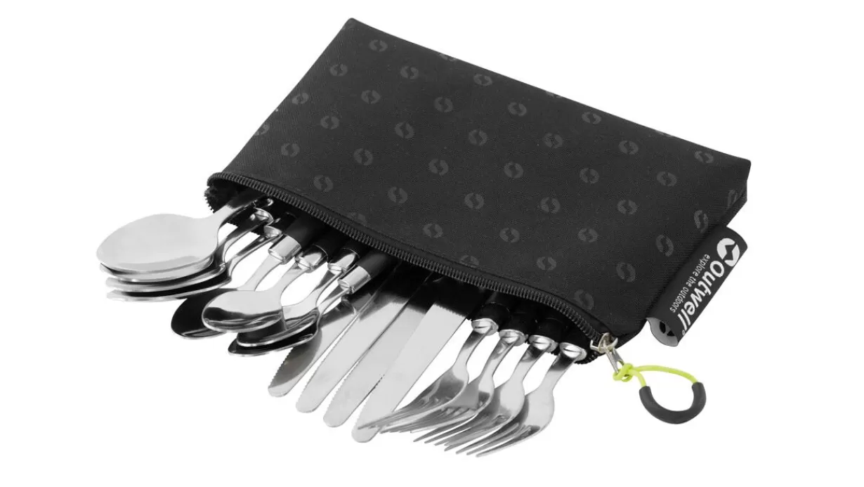 Discount Outwell Pouch Cutlery Set Black